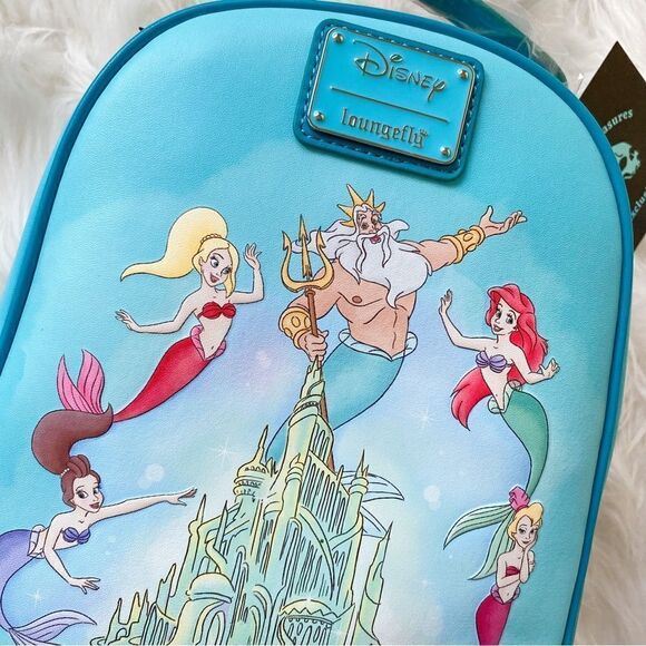 Loungefly Disney The Little Mermaid Ariel Family Mini Backpack